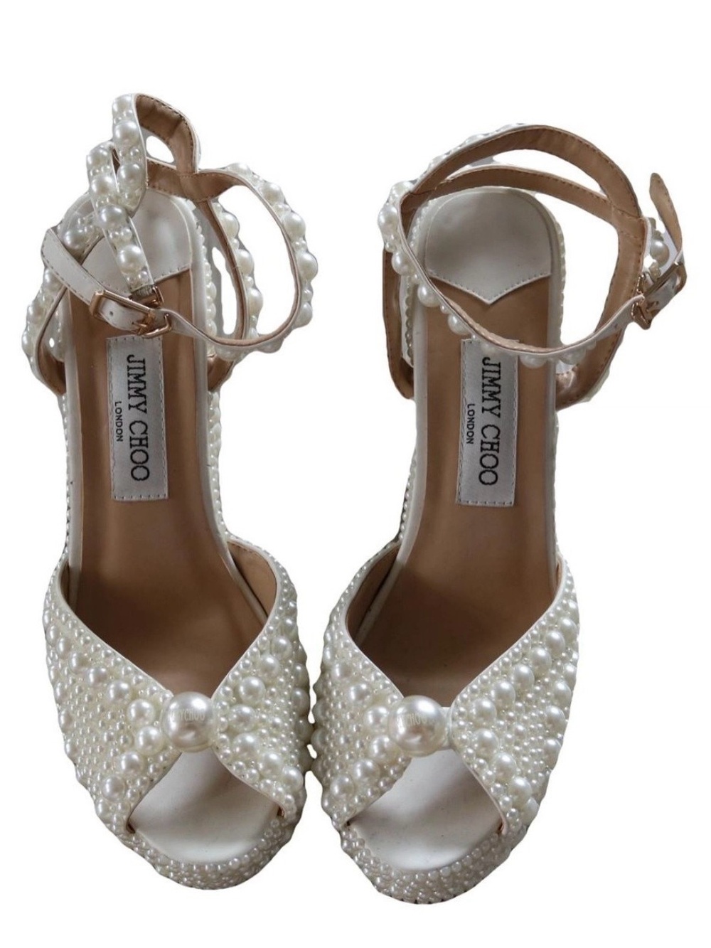 Jimmy Choo Sacaria Pearl Embellished Platform